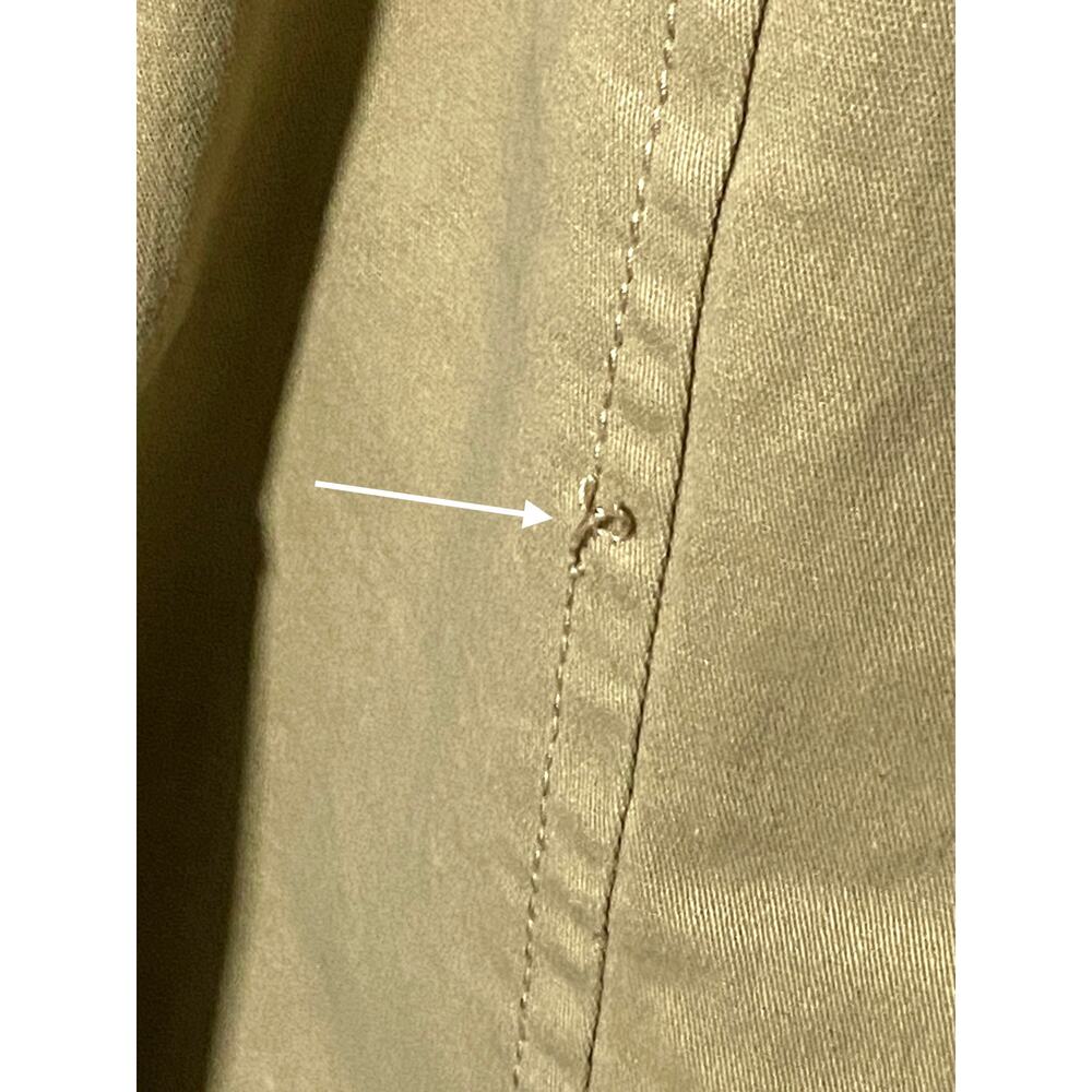 H&M Khaki Trench Coat Womens 6 Double Breasted Classic Timeless Preppy Office - Picture 9 of 12